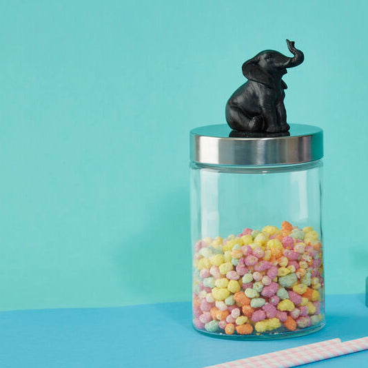 Boho Elephant Jar