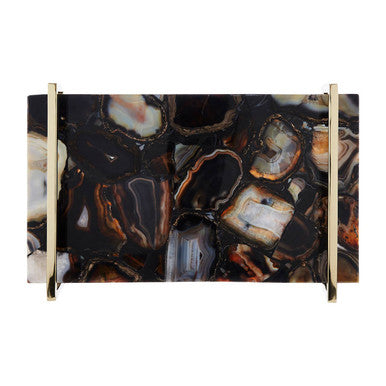 Bowerbird Black Agate Small Tray