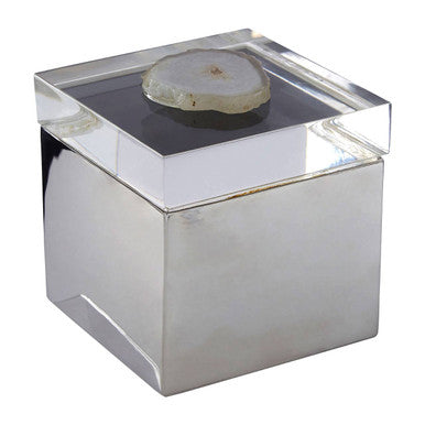 Bowerbird White Agate Small Trinket Box - image 5