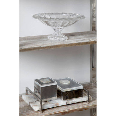 Bowerbird White Agate Small Trinket Box - image 3