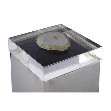 Bowerbird White Agate Small Trinket Box - image 4