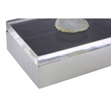 Bowerbird White Agate Large Trinket Box - image 5