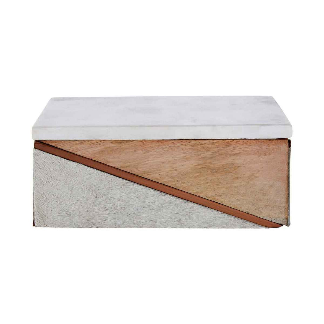 Bowerbird Cowhide Large Trinket Box