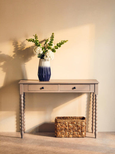 Azul Large Ombre Vase In Blue