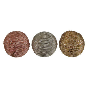 Set of 3 Small Decorative Balls | Hege