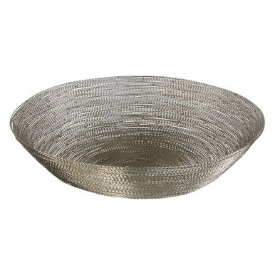 Hege Nickel Wire Silver Decorative Bowl