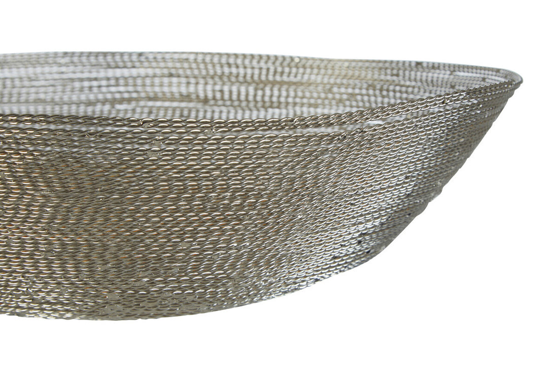 Hege Nickel Wire Silver Decorative Bowl