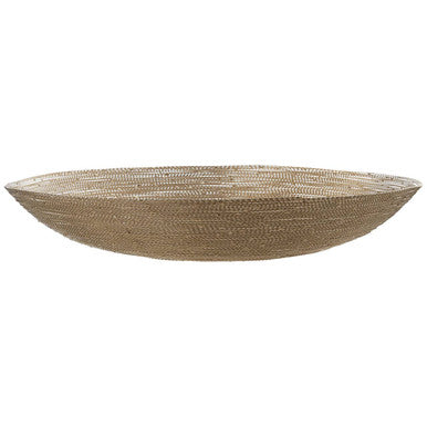 Woven basket on a white background