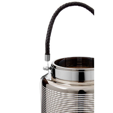 Raya Small Nickel Stripe Lantern