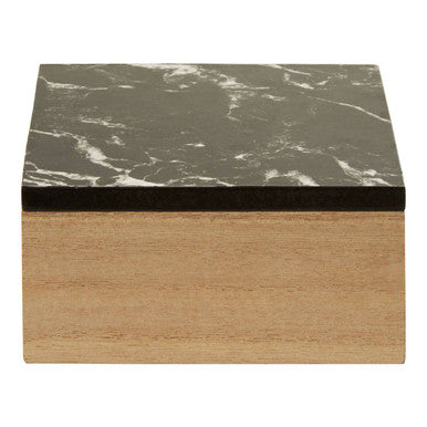 Mimo Black Marble Effect Trinket Box - image 1