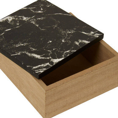 Mimo Black Marble Effect Trinket Box - image 3