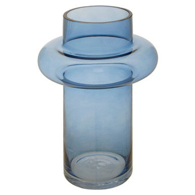 Cabrina Large Blue Glass Vase