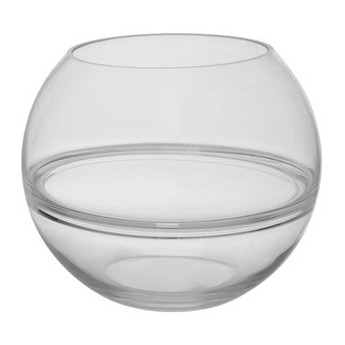 Optik Clear Glass Round Vase