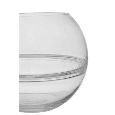 Optik Clear Glass Round Vase