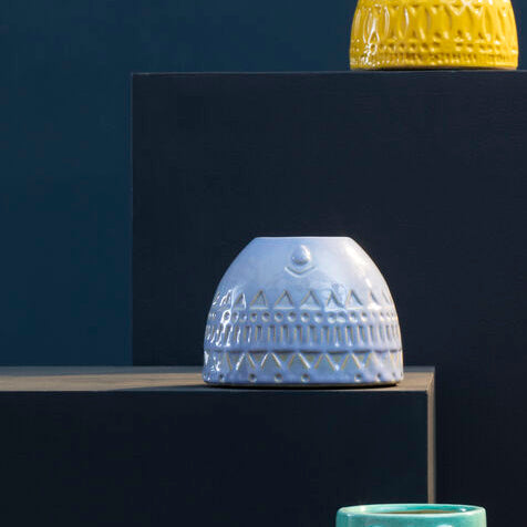 Visage Blue Extra Small Face Vase - Image 1