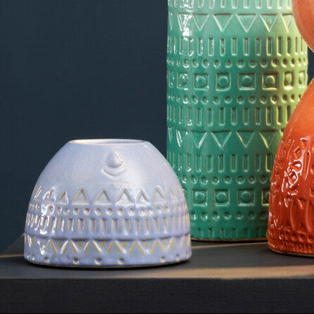 Visage Blue Extra Small Face Vase - Image 6