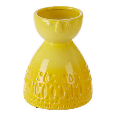 Mimo Small Yellow Face Vase