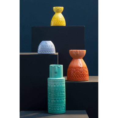 Mimo Small Yellow Face Vase