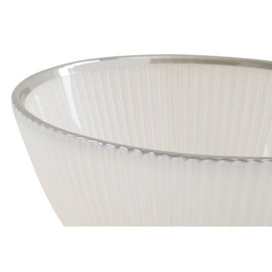 Ida 14.5Cm White Glass Bowl