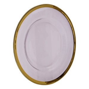 Ida 27Cm Dinner Plate With Gold Rim