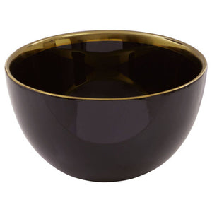 Ida 15Cm Black Glass Bowl