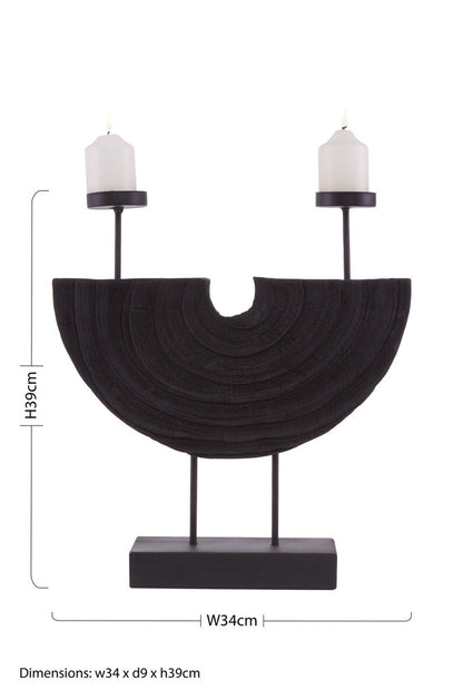Lacuna Two Candle Holder