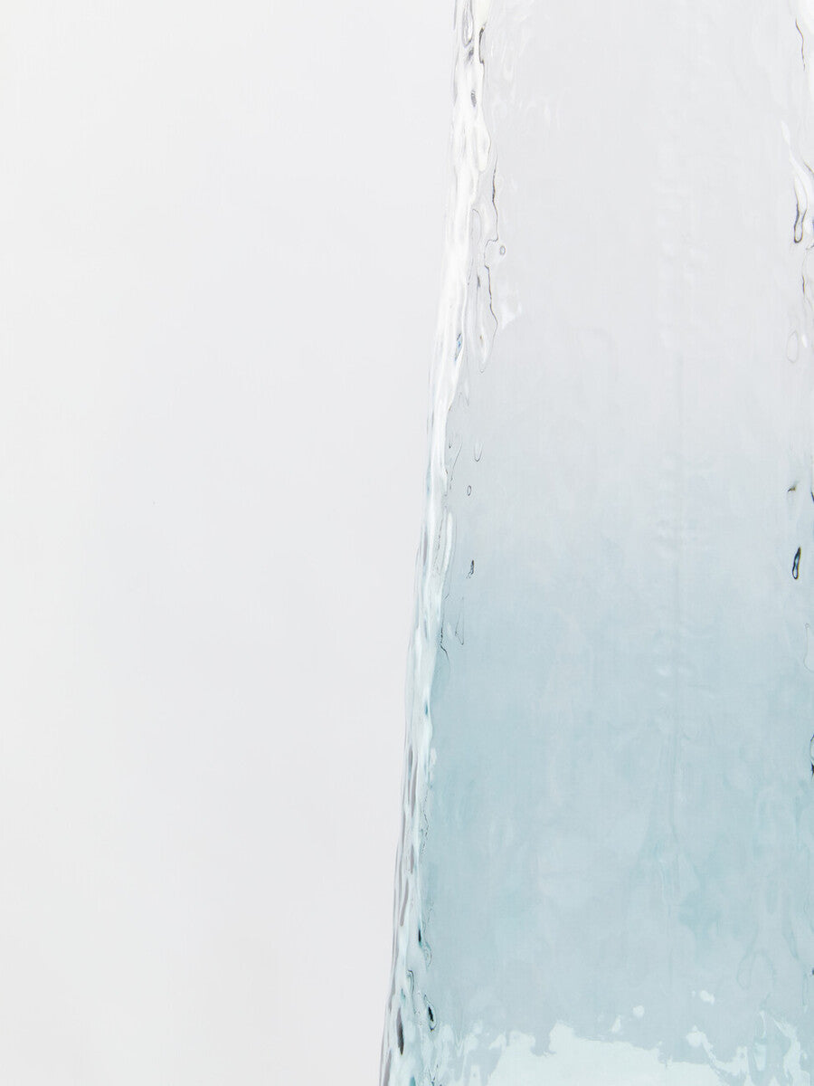Brock Large Blue Ombre Glass Vase