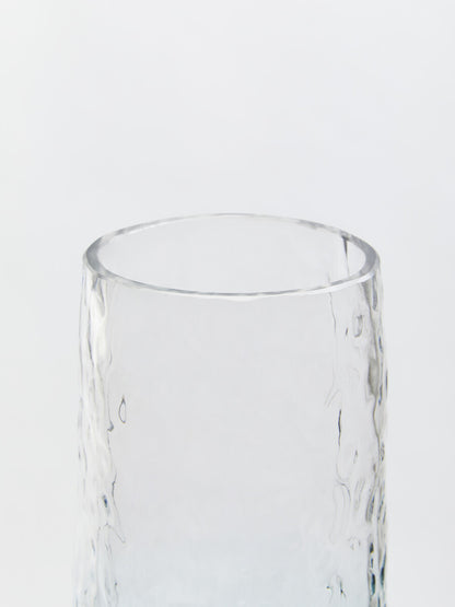 Brock large blue glass vase