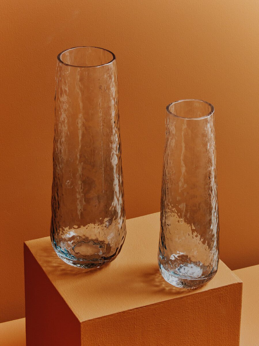 Brock Large Blue Ombre Glass Vase