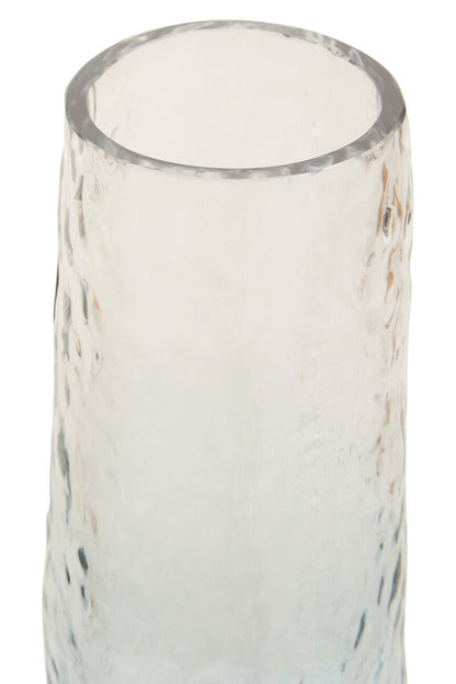 Brock large blue glass vase