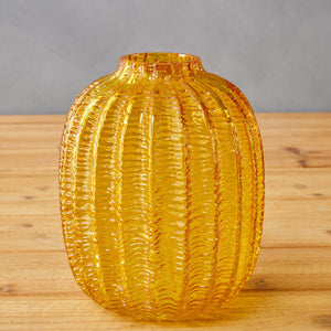 Bionda Small Yellow Glass Vase