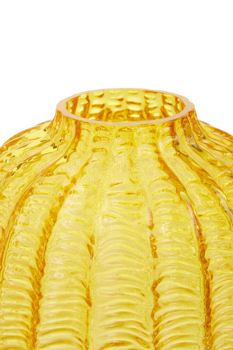 Bionda Small Yellow Glass Vase