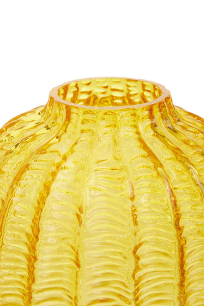 Bionda Small Yellow Glass Vase