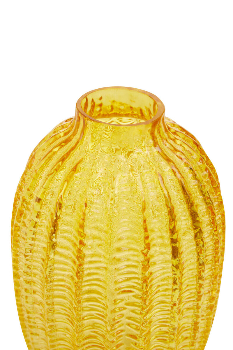 Bionda Large Yellow Glass Vase