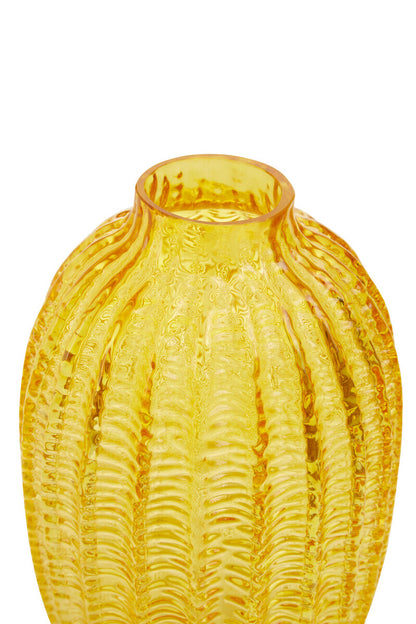 Bionda Large Yellow Glass Vase