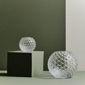 Large Round Clear Glass Vase | Bolla