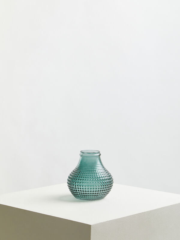 Bolla Small Green Glass Vase