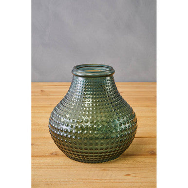 Bolla Large Green Glass Vase
