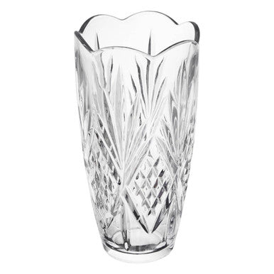 Beaufort Crystal Scalloped Vase