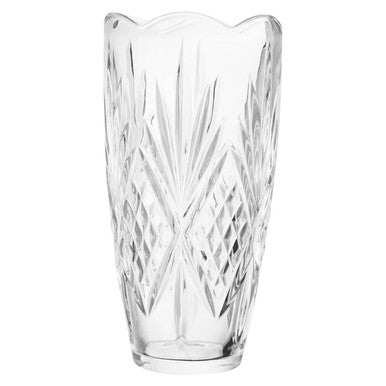Beaufort Crystal Scalloped Vase