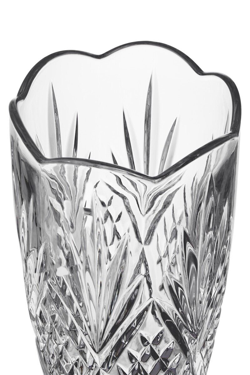 Beaufort Crystal Scalloped Vase