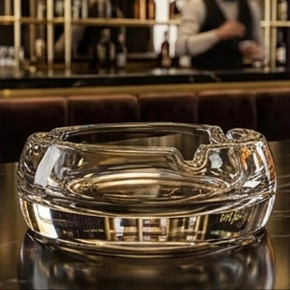 Large Crystal Glass Ashtray | Beaufort