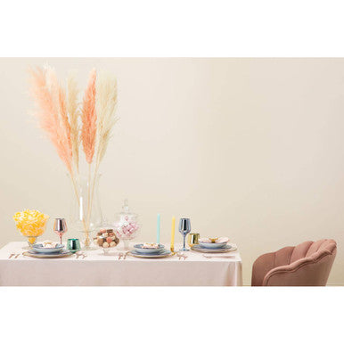 Ambra Clear Glass Fluted Vase.