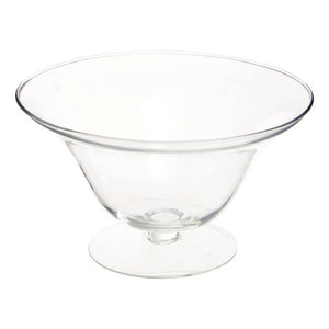Ambra Clear Glass Fluted Bowl.