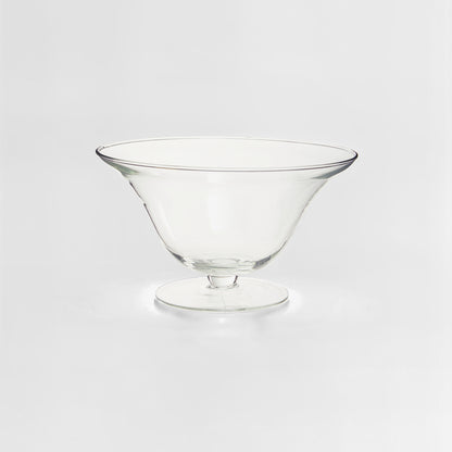 Ambra Clear Glass Fluted Bowl.