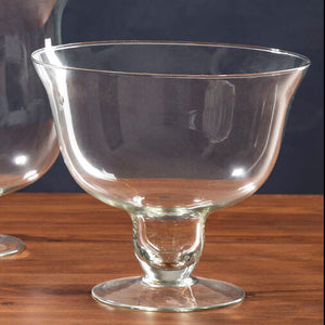 Ambra Clear Glass Fluted Bowl