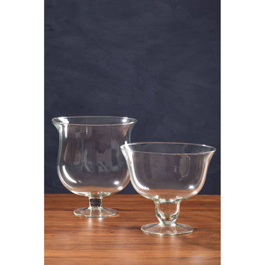 Ambra Clear Glass Fluted Bowl.