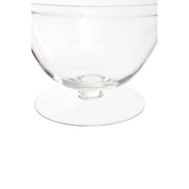 Ambra Clear Glass Fluted Bowl