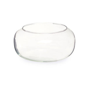 Ambra Clear Glass Bouquet Globe Vase