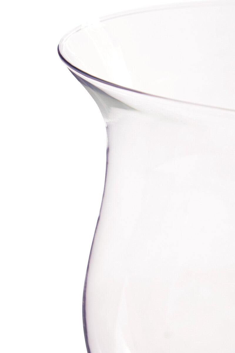 Ambra Clear Glass Cognac Vase.